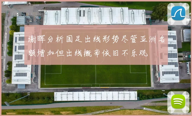 谢晖分析国足出线形势尽管亚洲名额增加但出线概率依旧不乐观